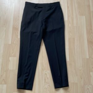 Sandro Paris black wool cropped pant, size EU 36/ US4